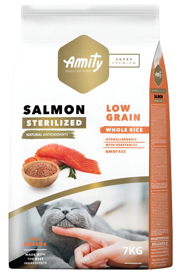Amity gato esterilizado salmón 7 kg